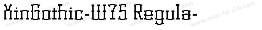 XinGothic-W7S Regula字体转换